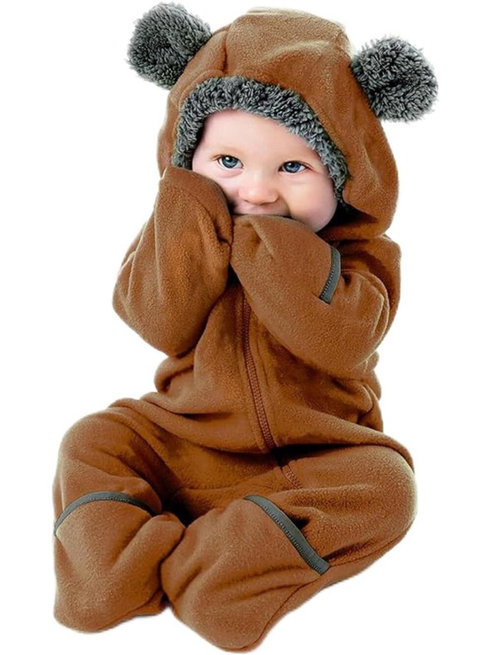 Cuddle Club Fleece Baby Bunting Bodysuit Hoodie, Newborn - 5T